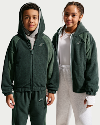 Nike Club Fleece Big Kids' Winterized Full-Zip Hoodie. Nike.com